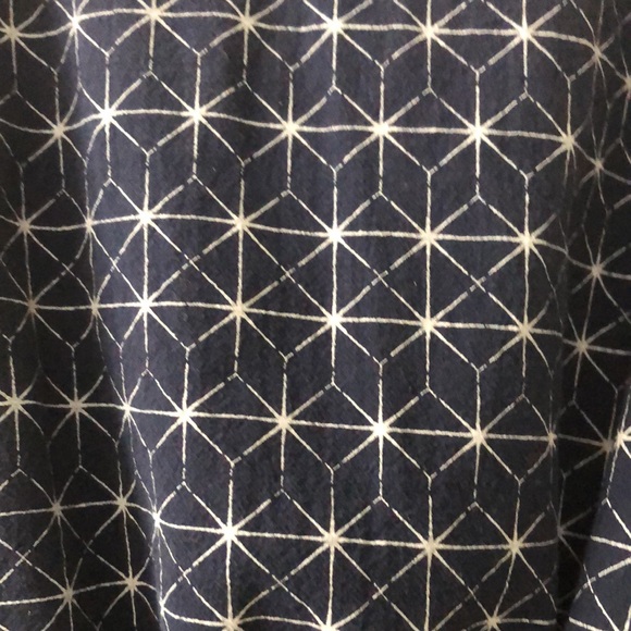 Levi’s 100% Cotton Sleeveless Navy Peplum Top - Picture 2 of 8